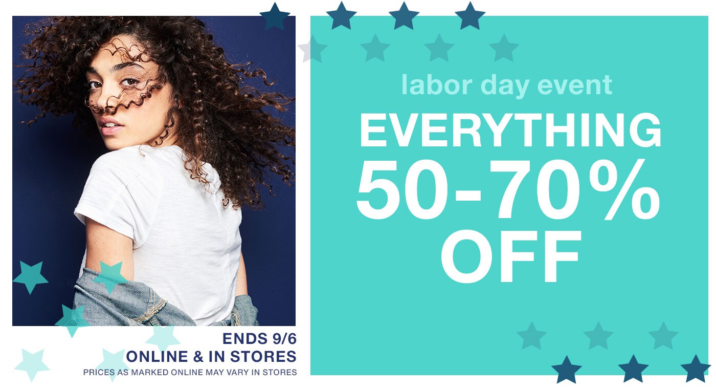 Labor day event sale - 50%-70% off