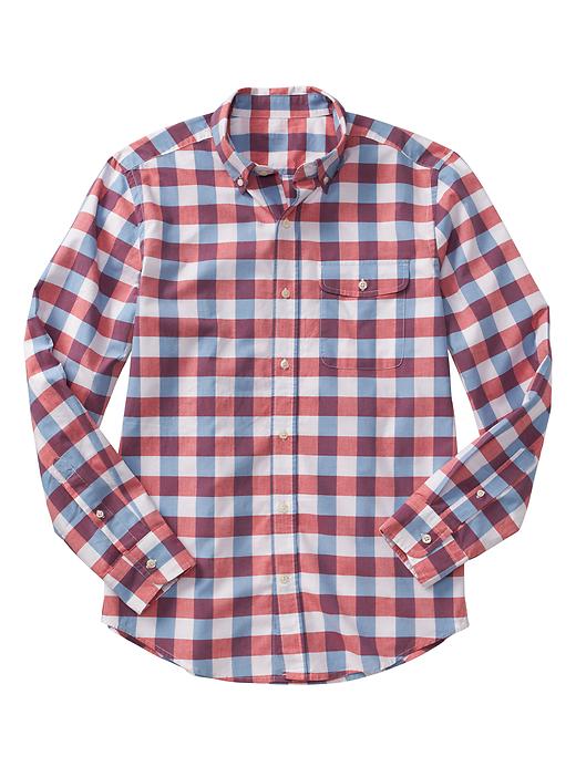Image number 8 showing, Factory print poplin shirt (slim fit)
