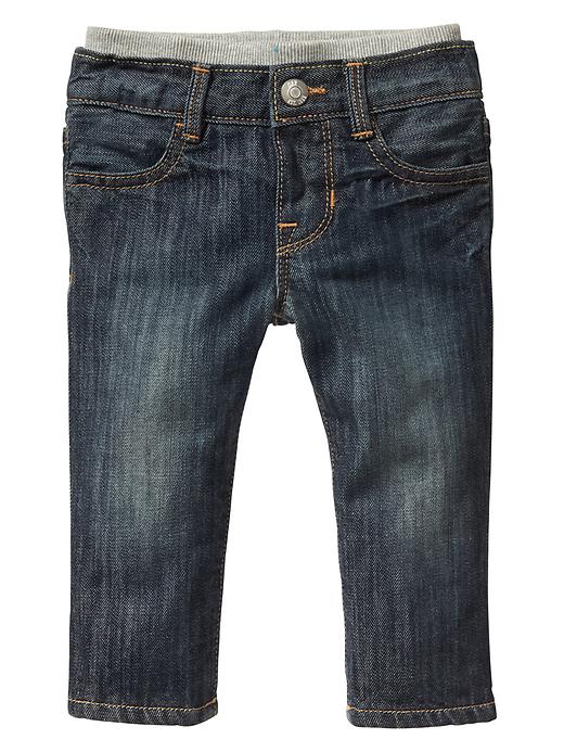 Image number 1 showing, 1969 Lined pull-on jeans