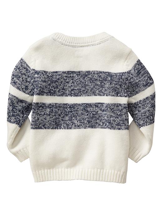 View large product image 2 of 2. Chest-stripe sweater