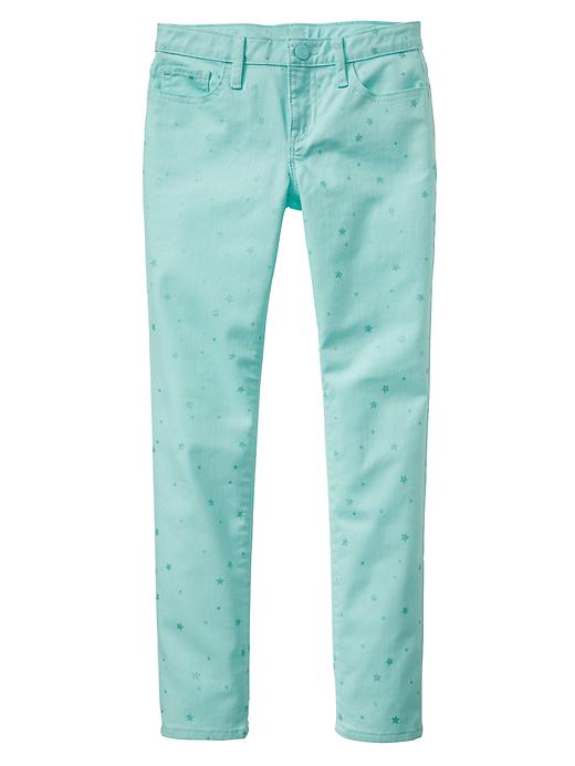 Image number 1 showing, Metallic Print Skinny Fit Jeans