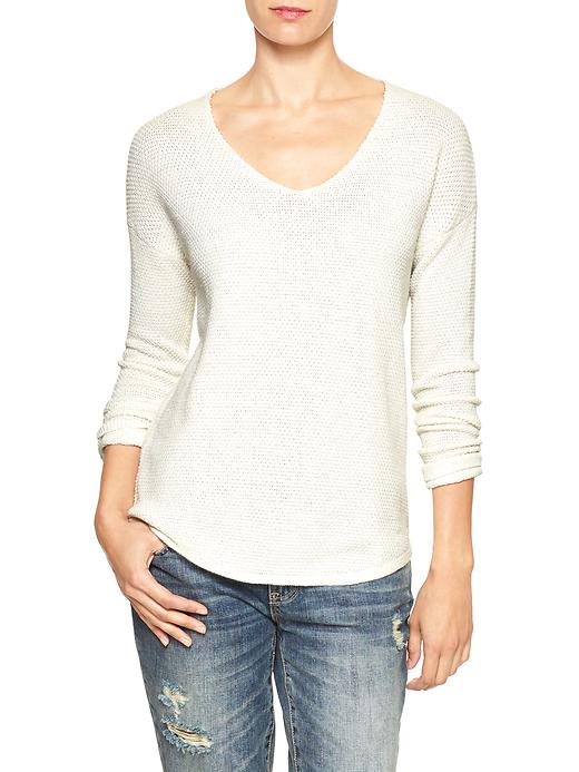Image number 5 showing, Textured drop-shoulder sweater
