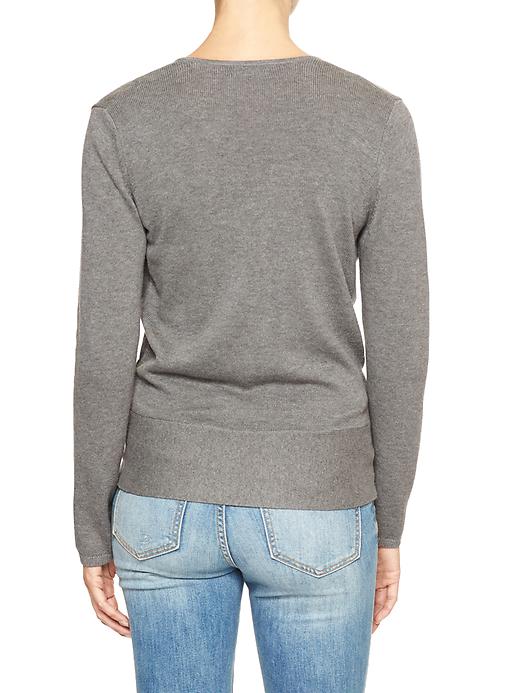 Image number 2 showing, Crossover V-neck sweater