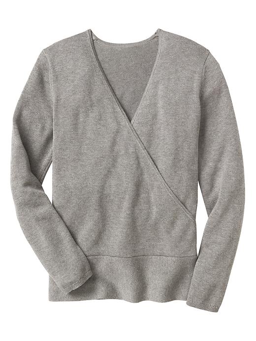 Image number 3 showing, Crossover V-neck sweater