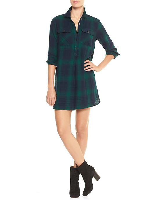 Image number 4 showing, Plaid popover shirtdress