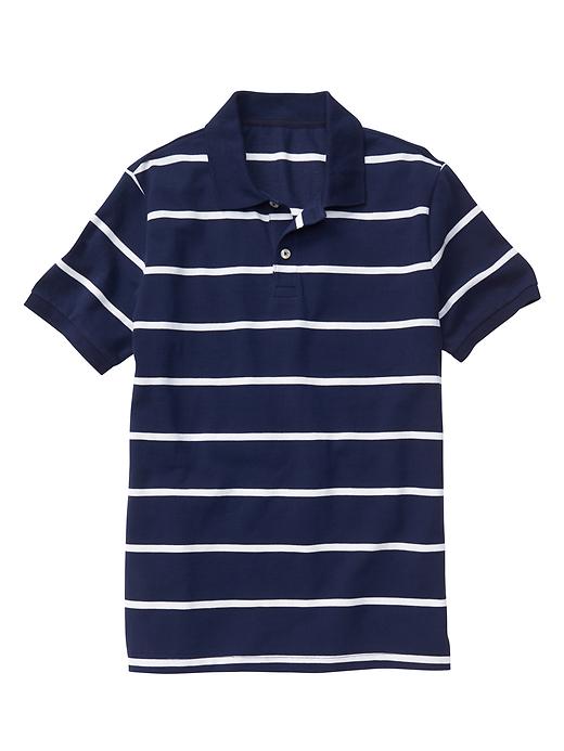 View large product image 1 of 1. Mini-stripe polo