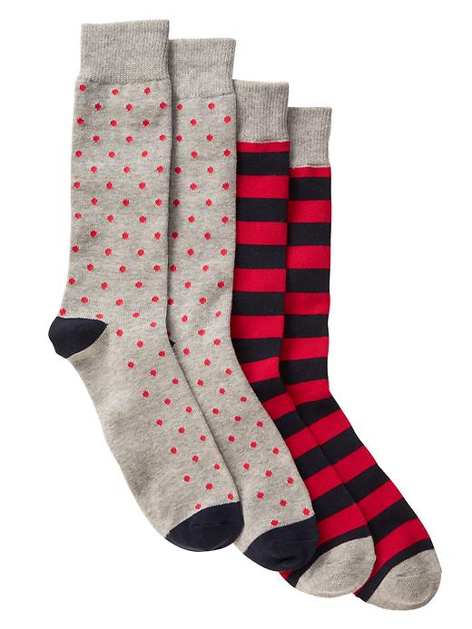View large product image 1 of 1. Print trouser socks (2-pack)