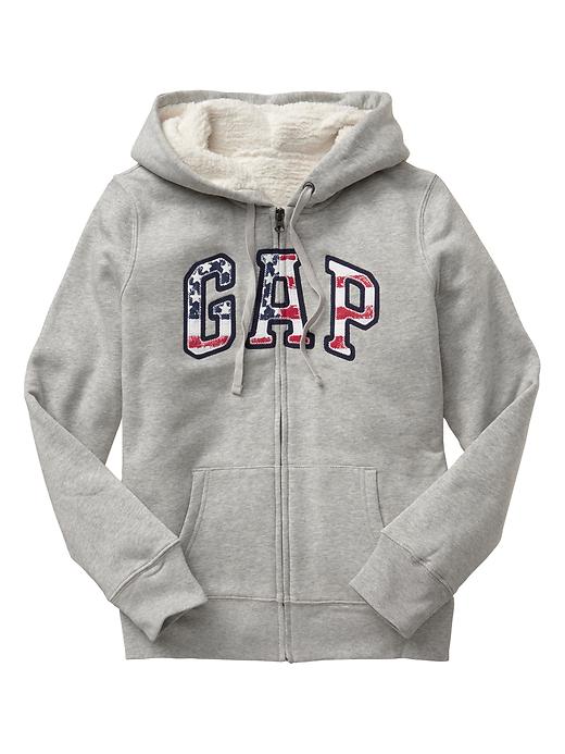 Image number 3 showing, Sherpa flag arch logo zip hoodie