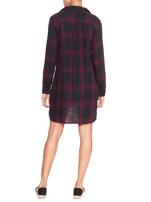 Image number 2 showing, Plaid popover shirtdress
