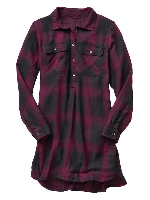 Image number 3 showing, Plaid popover shirtdress