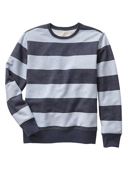 View large product image 1 of 1. Stripe crewneck pullover