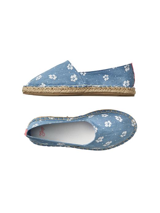 View large product image 1 of 1. Print espadrille slip-ons