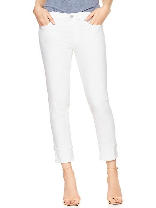 Image number 1 showing, Mid Rise Straight Cuff Jeans