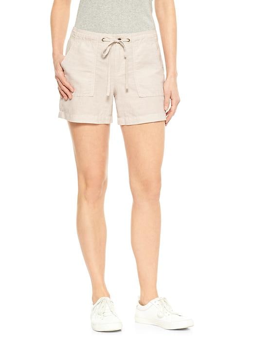 Image number 4 showing, Linen-cotton shorts