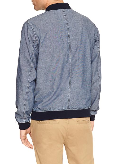 Image number 3 showing, Chambray bomber