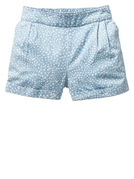 View large product image 1 of 1. Print pull-on shorts