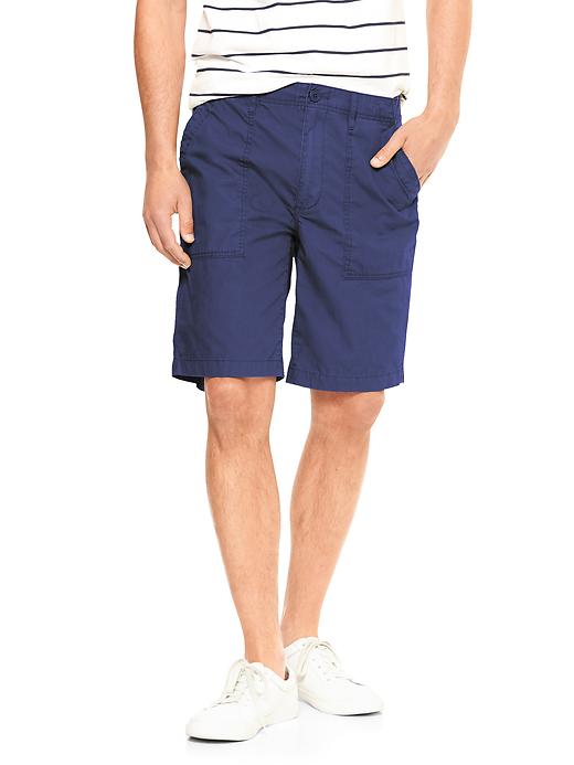 View large product image 1 of 1. Poplin shorts