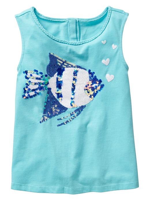 View large product image 1 of 1. Embellished graphic tank