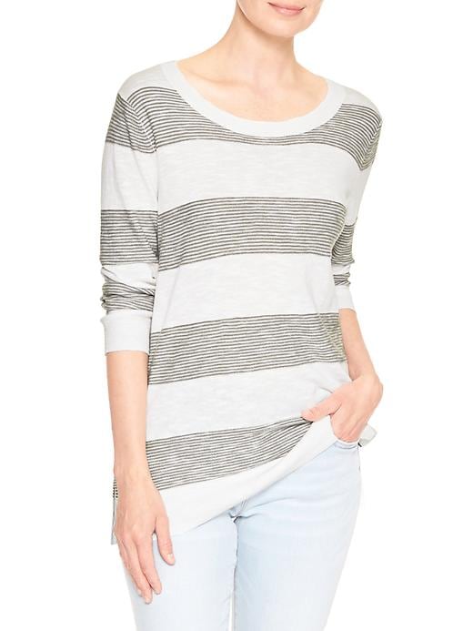 Image number 5 showing, Stripe three-quarter sleeve sweater