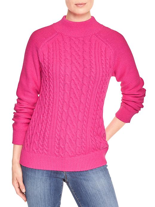 Image number 5 showing, Cable turtleneck sweater