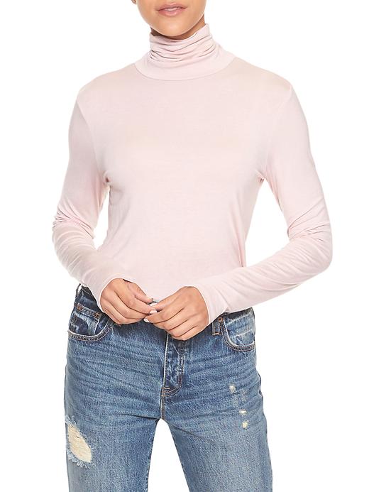 View large product image 1 of 1. Feather turtleneck