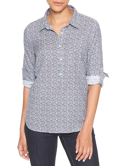 View large product image 1 of 1. Print popover shirt