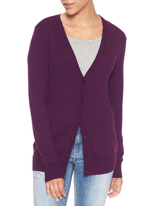 View large product image 1 of 1. V-neck cardigan
