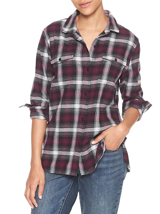 Image number 1 showing, Plaid two-pocket shirt