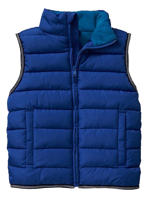 View large product image 1 of 1. Warmest contrast-trim puffer vest