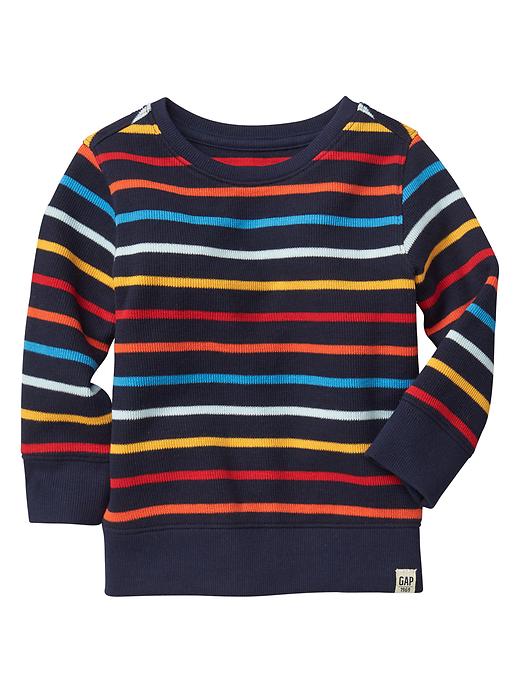 View large product image 1 of 1. Colorblock crewneck sweater