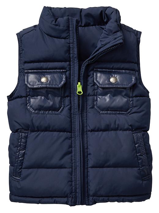 Image number 1 showing, Reversible puffer vest