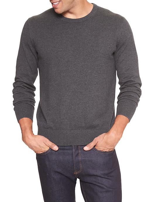 Image number 1 showing, Crewneck Sweater in Cotton