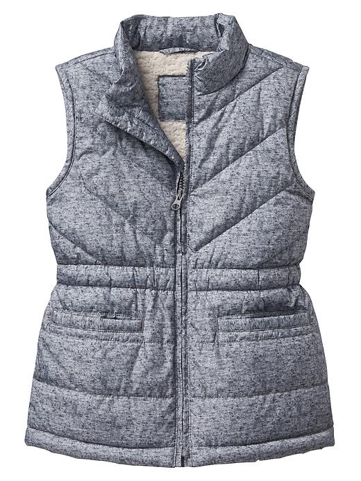 View large product image 1 of 1. Warmest sherpa-lined vest