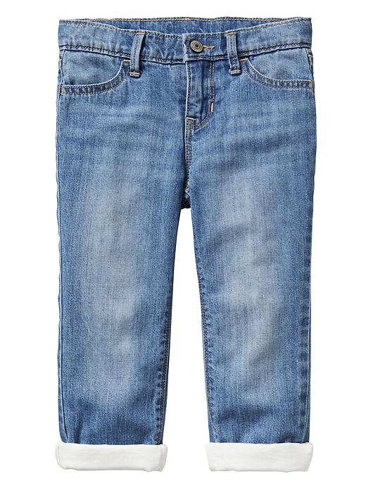 Image number 1 showing, Jersey-lined jeans