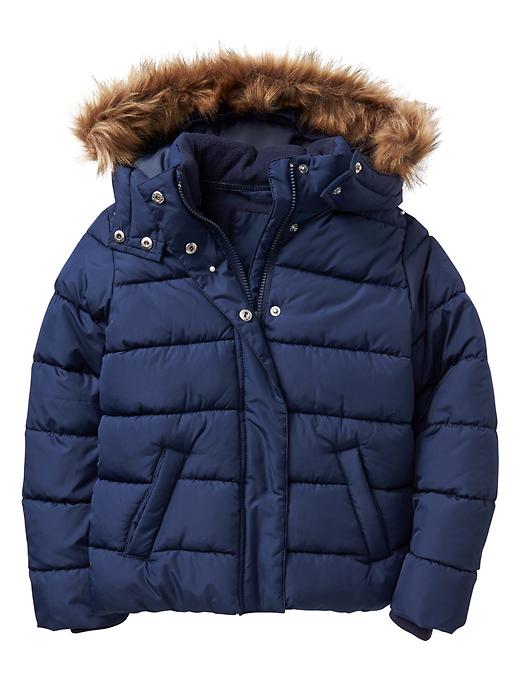 Image number 2 showing, Warmest faux-fur trim puffer jacket