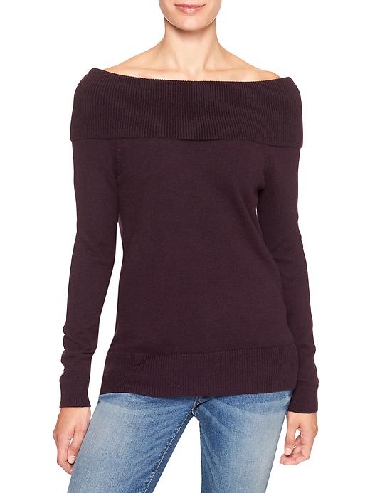 View large product image 1 of 1. Off-shoulder sweater