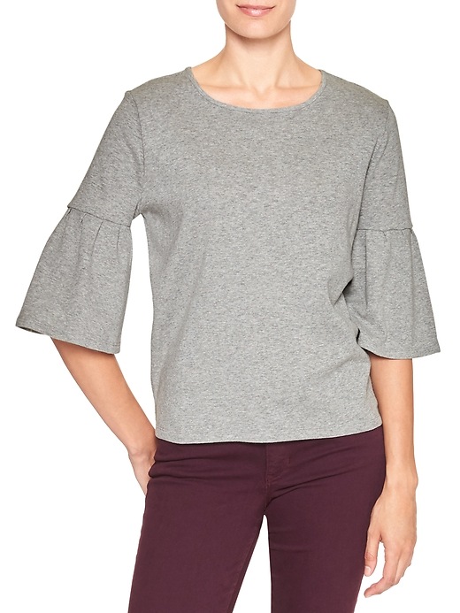 Image number 1 showing, Bell-sleeve top