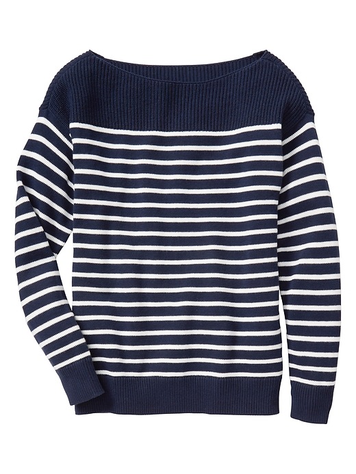 Image number 3 showing, Stripe boatneck sweater