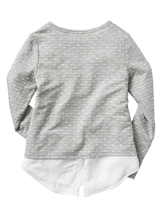 Image number 2 showing, Mix-media peplum sweater