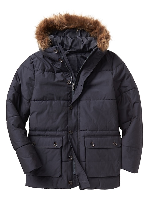 Image number 3 showing, Hooded puffer jacket