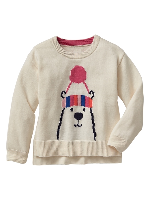 View large product image 1 of 1. Intarsia bear sweater