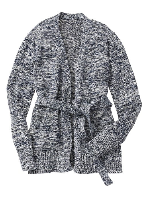 Image number 3 showing, Marled open-front cardigan