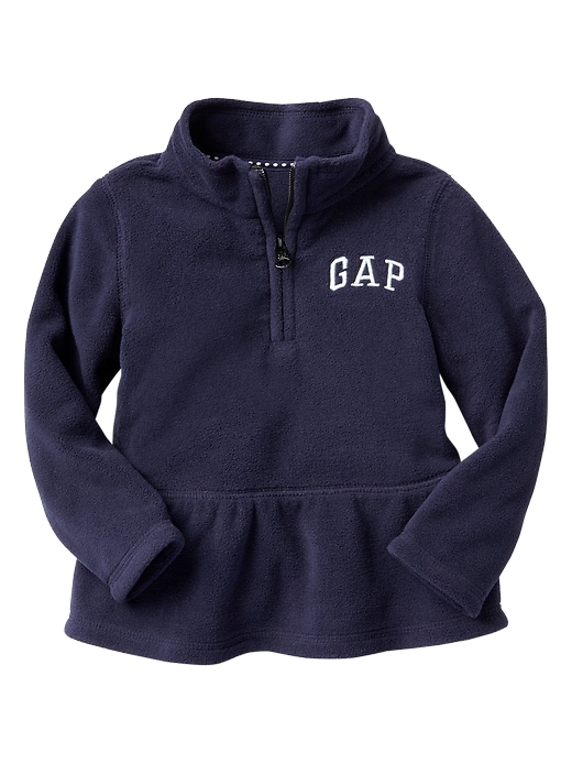 View large product image 1 of 1. Microfleece logo half-zip pullover