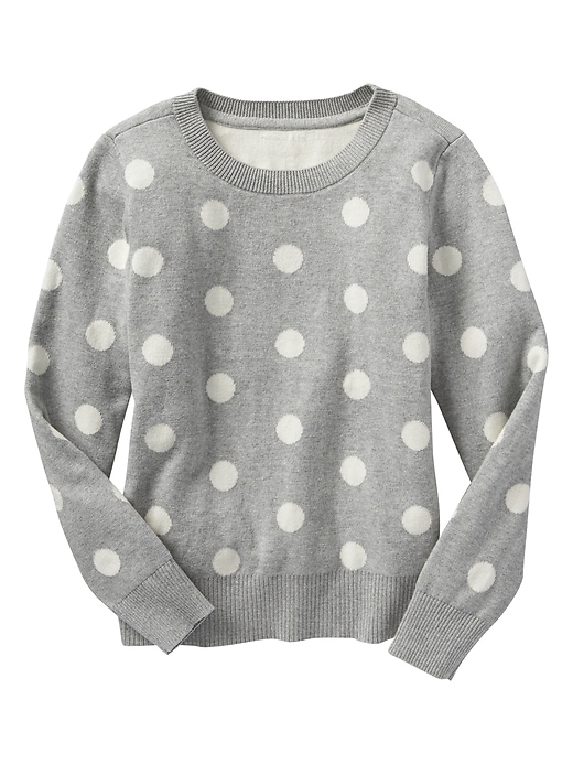 View large product image 1 of 1. Dot intarsia sweater