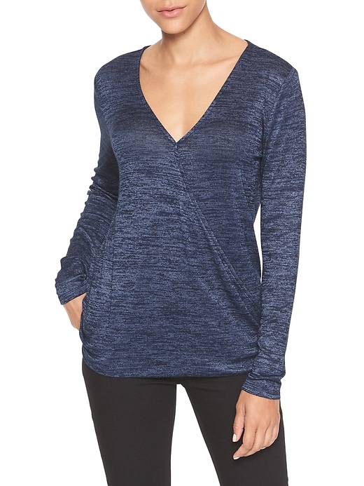 View large product image 1 of 1. Softspun crossover long-sleeve tee