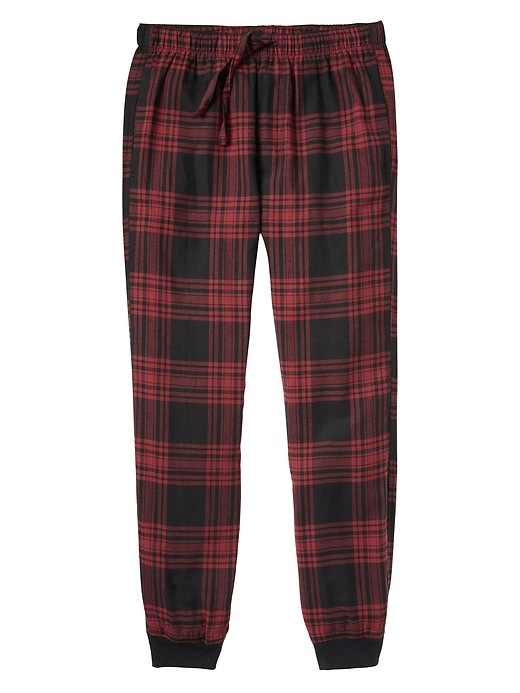 View large product image 1 of 1. Plaid sleep joggers