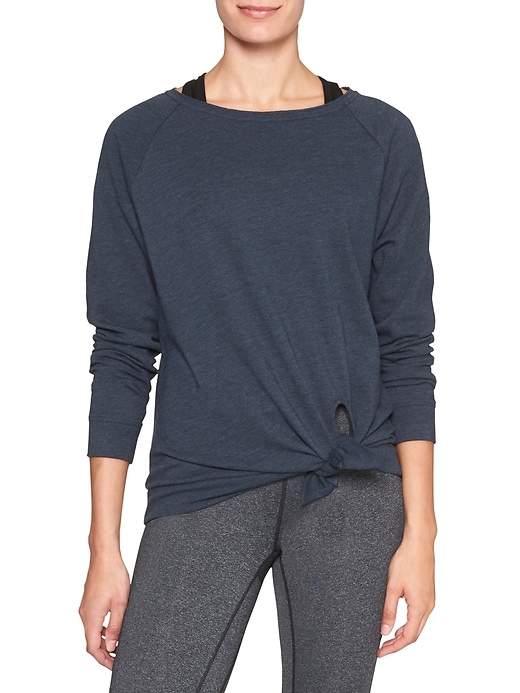 Image number 5 showing, Tie-front pullover