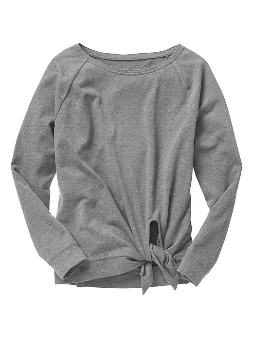 Image number 3 showing, Tie-front pullover