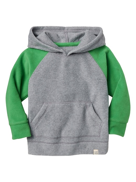View large product image 1 of 1. Colorblock microfleece hoodie