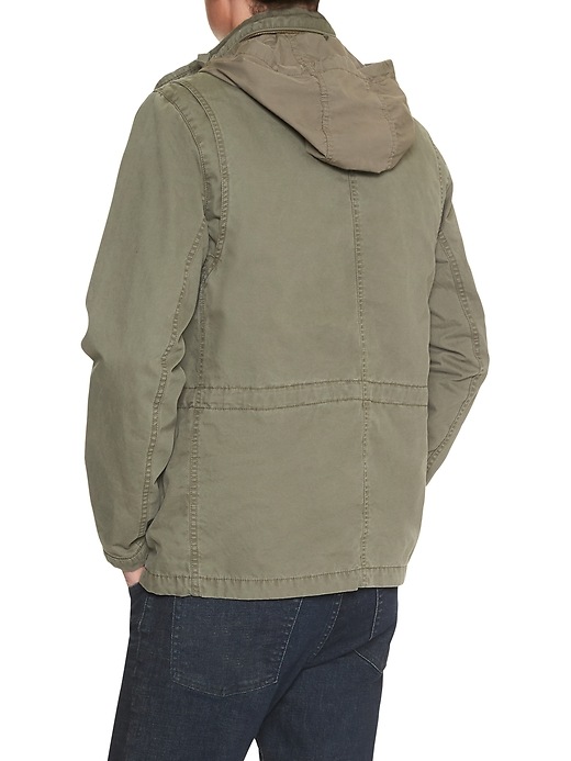 Image number 3 showing, Hidden-Hood Military Jacket